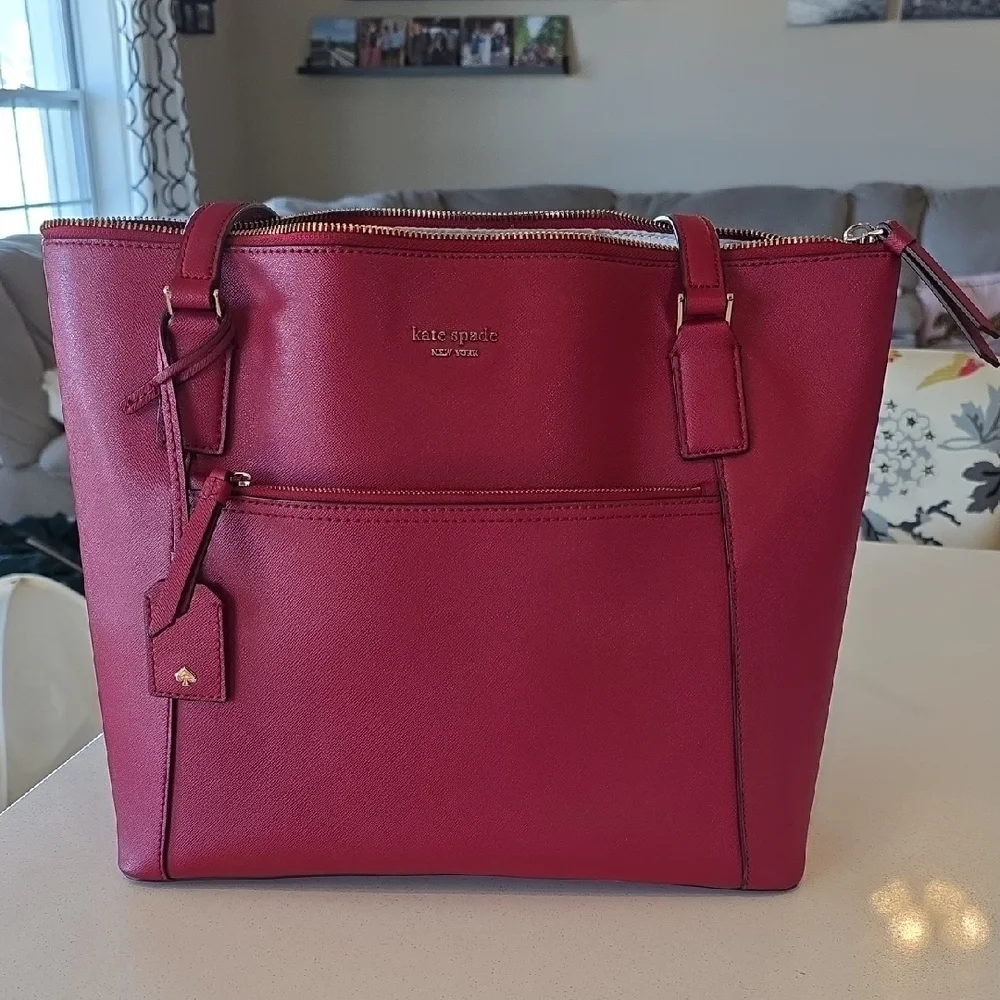 Kate Spade Cherry Red Tote Bag - Picture 1 of 8